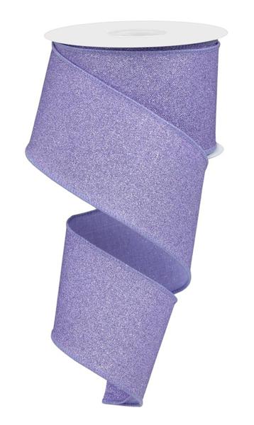 2.5inx10yd Fine Glitter on Royal LAVENDER