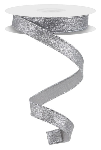5/8inx10yd Shimmer Glitter SILVER