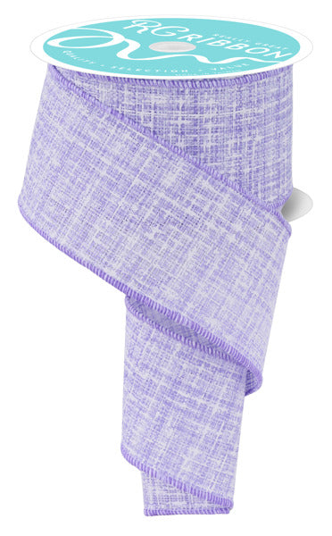 2.5inx10yd Knit Look Texture LAV/WH