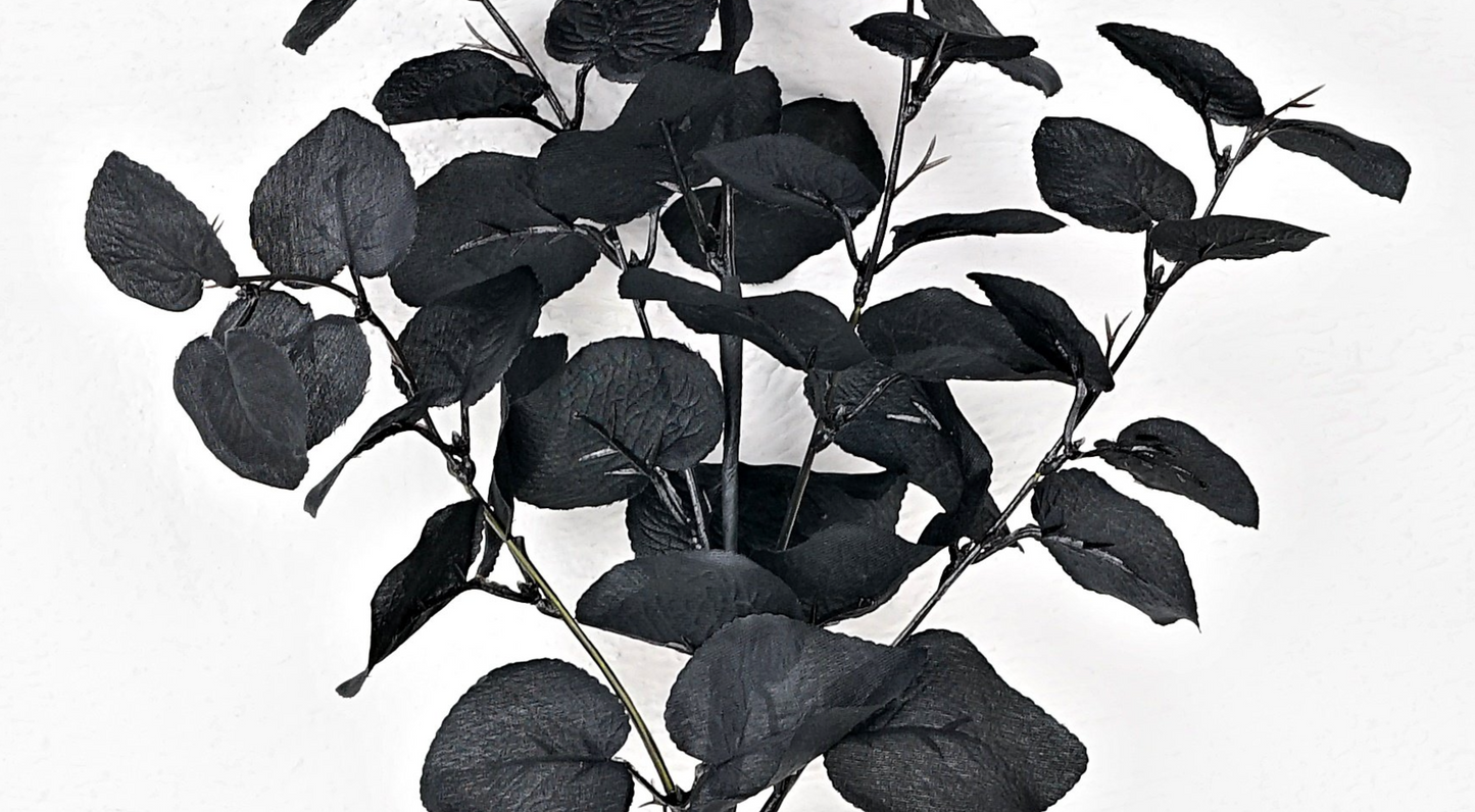 20in Black Eucalyptus Halloween