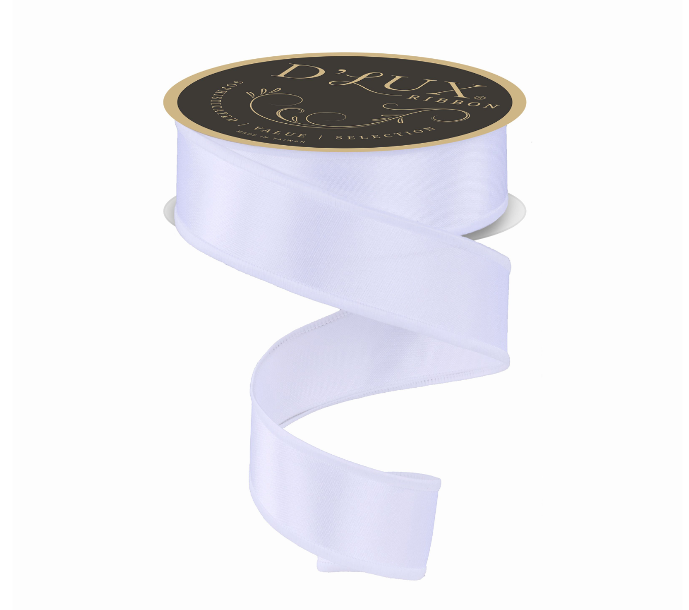 1.5inx10yd White Satin Fused