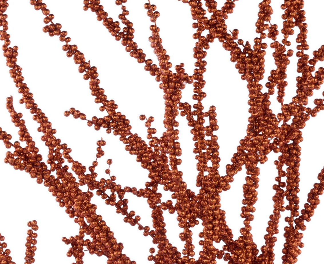 35" Copper Styro Ball/Bamboo Twig Bundle