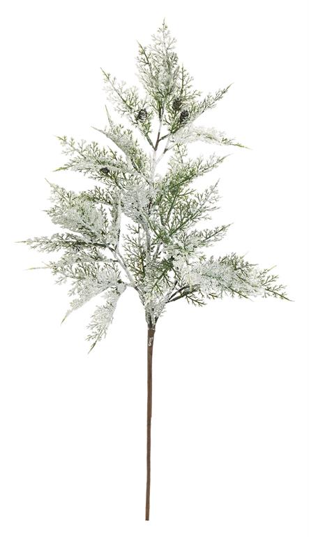 30in Snow Cedar Spray - Premium Greenery for Wreaths, Arrangements and Home Decor Essentials