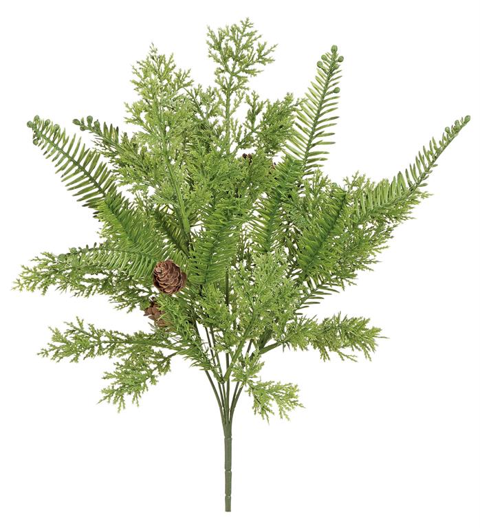16in Cedar & Hemlock - Premium Greenery for Wreaths and Home Decor Select Artificial