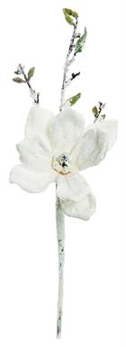 18in Snowy Magnolia Pick