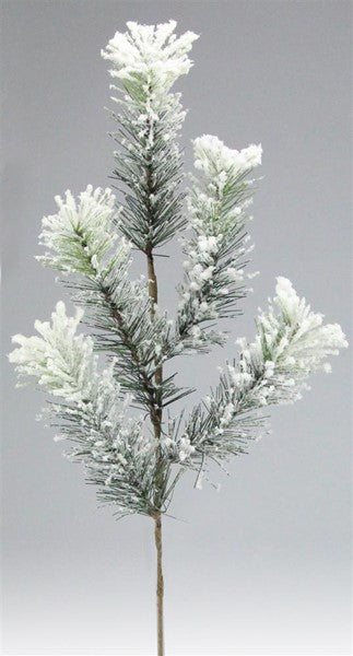 21in Flocked Stiff Pine