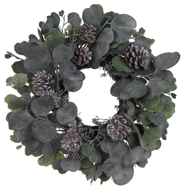24in Eucalyptus/Pinecone Wreath