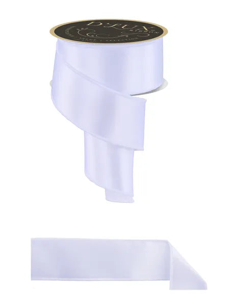 2.5inx10yd White Satin Fused