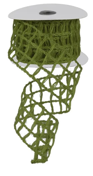 2.5inx10yd Fern Green Jute Netting