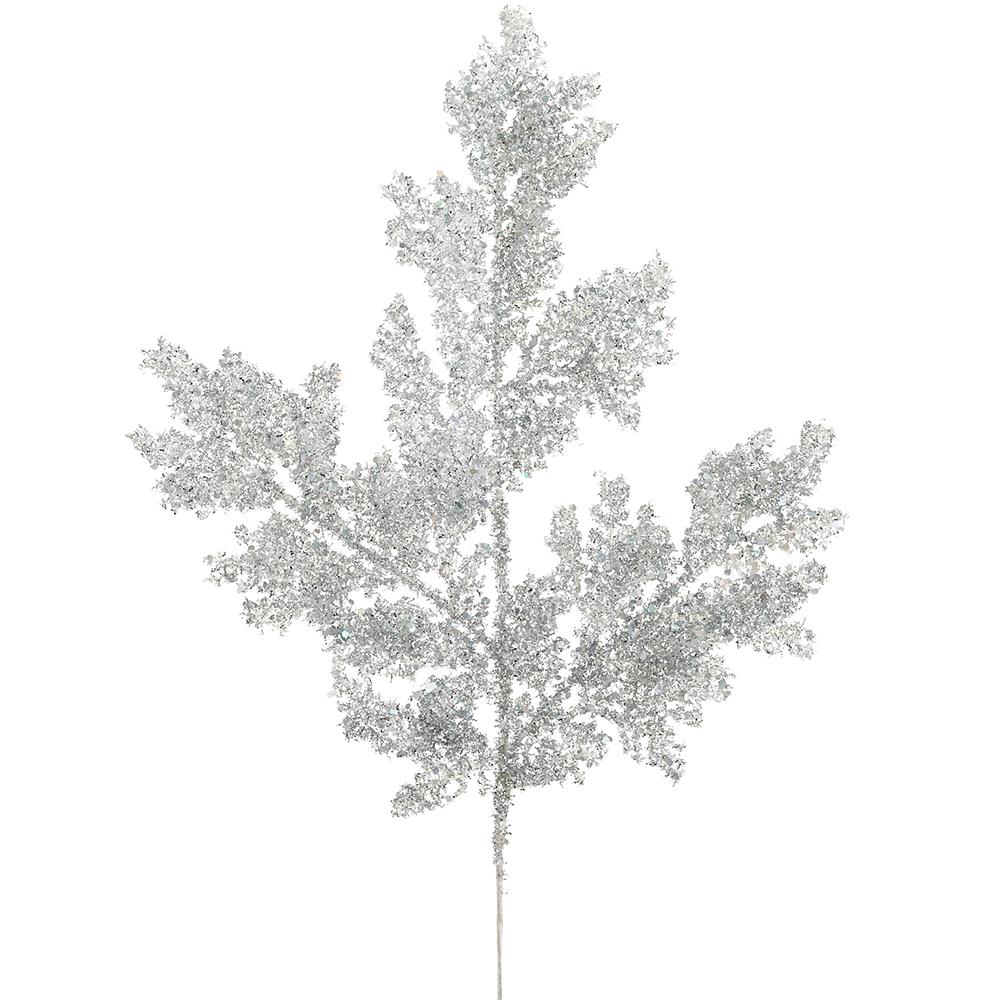 22in Glitter Lace Fern SILVER Allstate