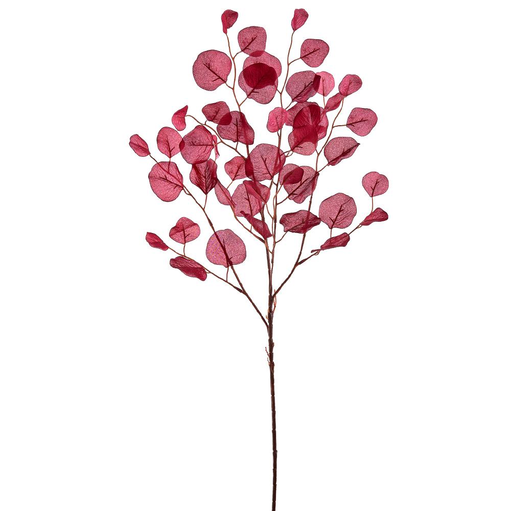 34in Silver Dollar Eucalyptus Spray BURGUNDY