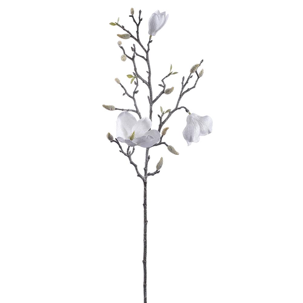31in Glitter Mag Blooms WHITE