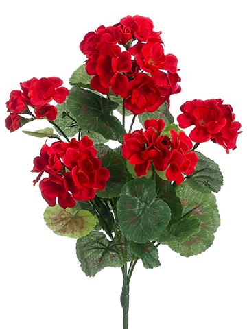 25in Geranium Bush RED