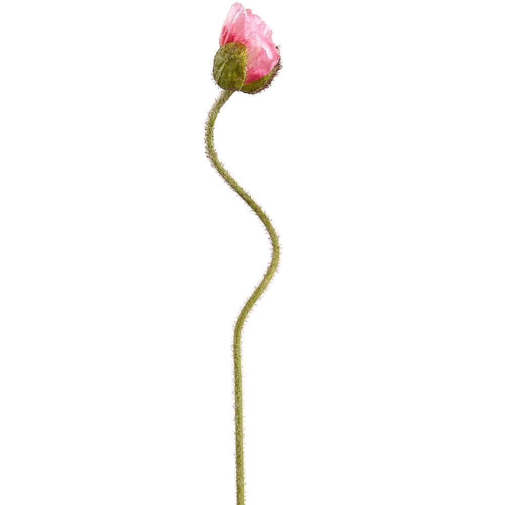 27in Pink Poppy Bud Spray