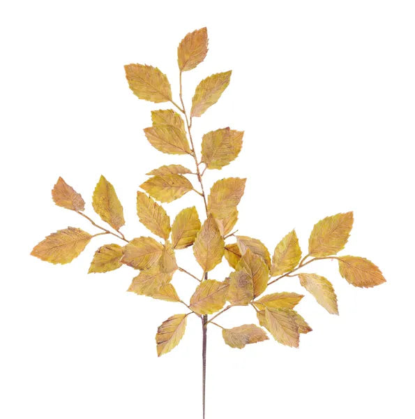 22in Taupe Apple Leaf Spray - Premium Greenery for Wreaths and Home Decor