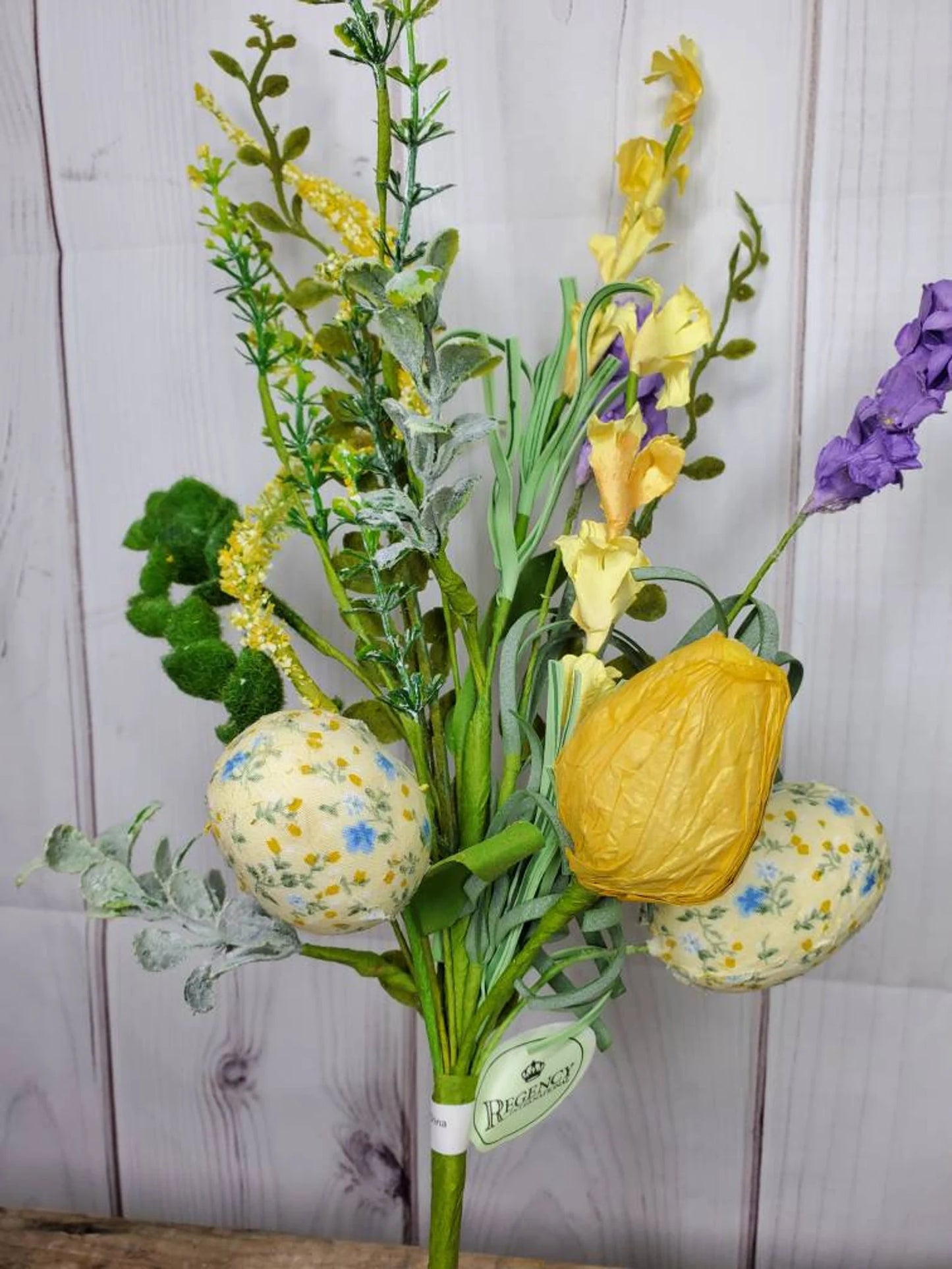 15in Fabric Egg & Tulip Mix