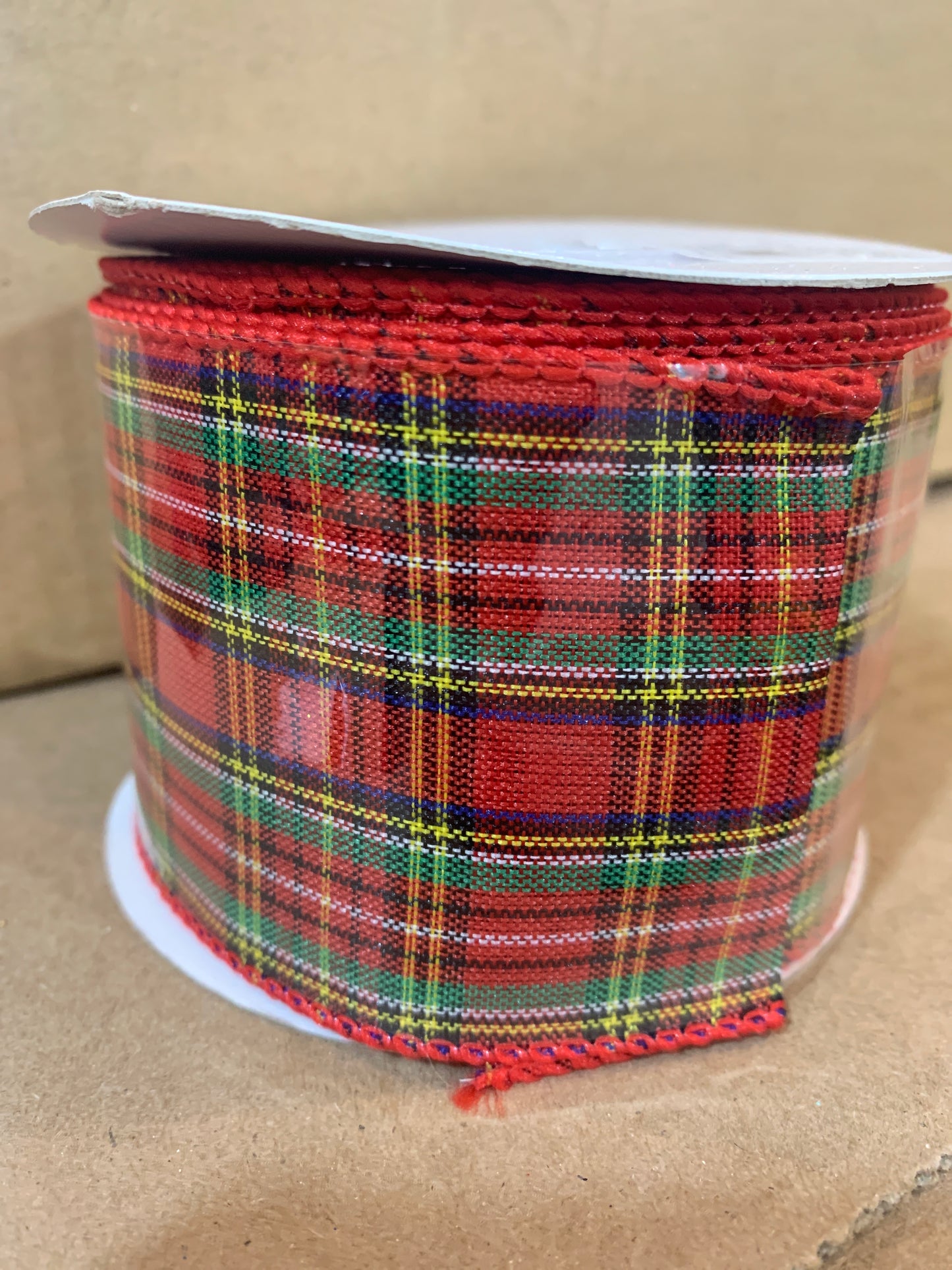 2.5in x10yd Traditional Plaid RED/GREEN Reliant