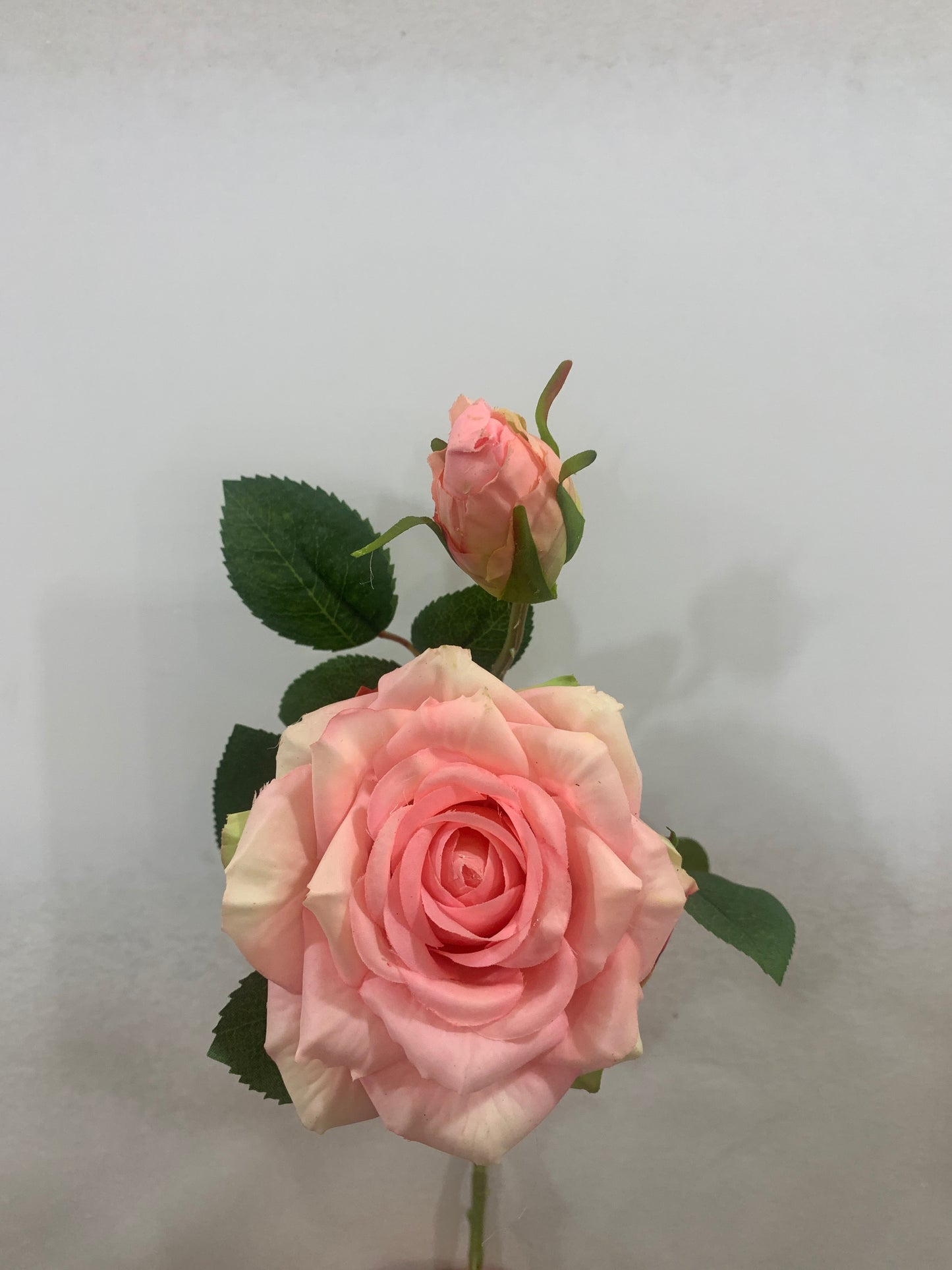 19in Pink Real Touch Rose Spray