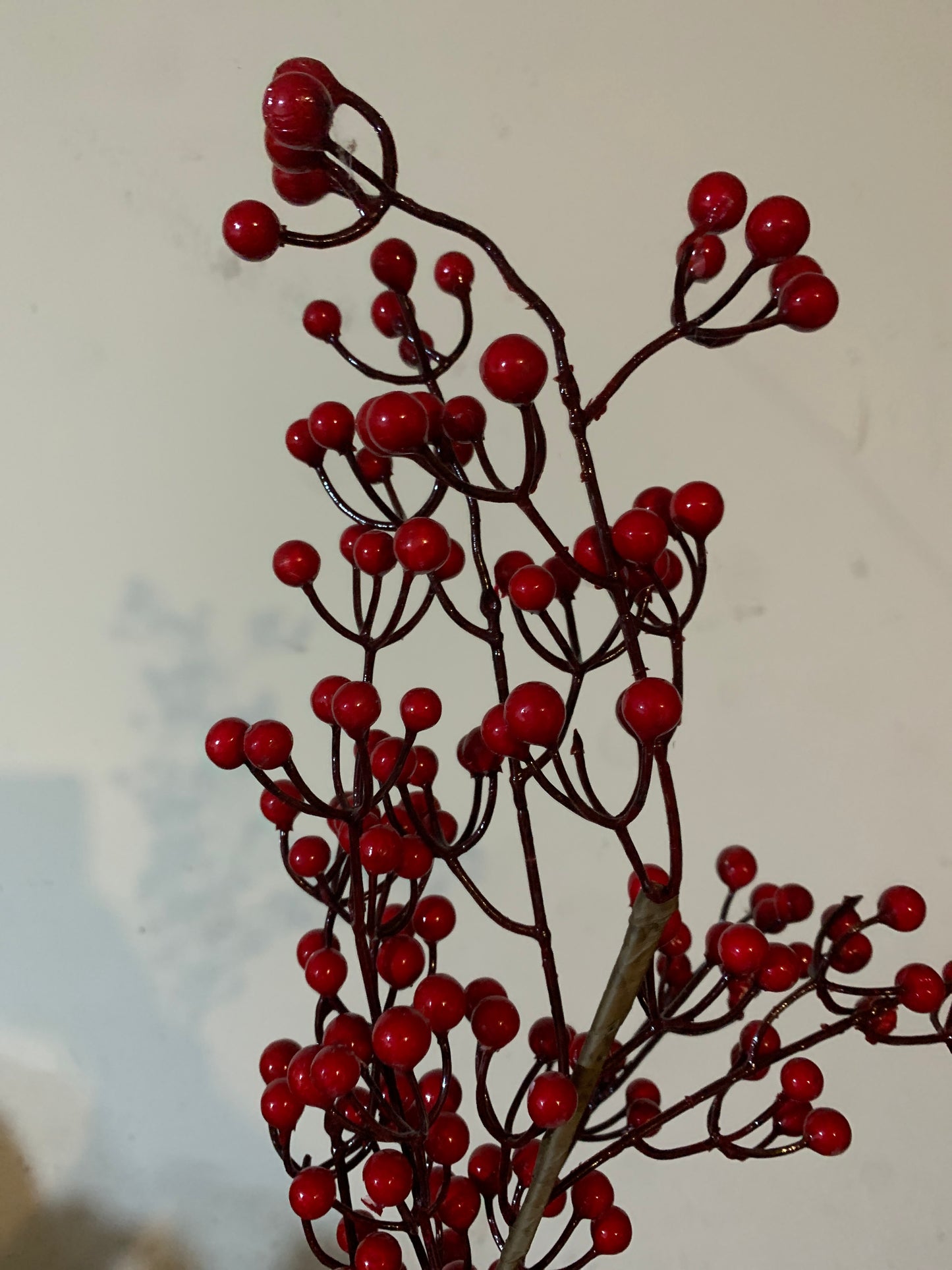26in RED Berry Spray