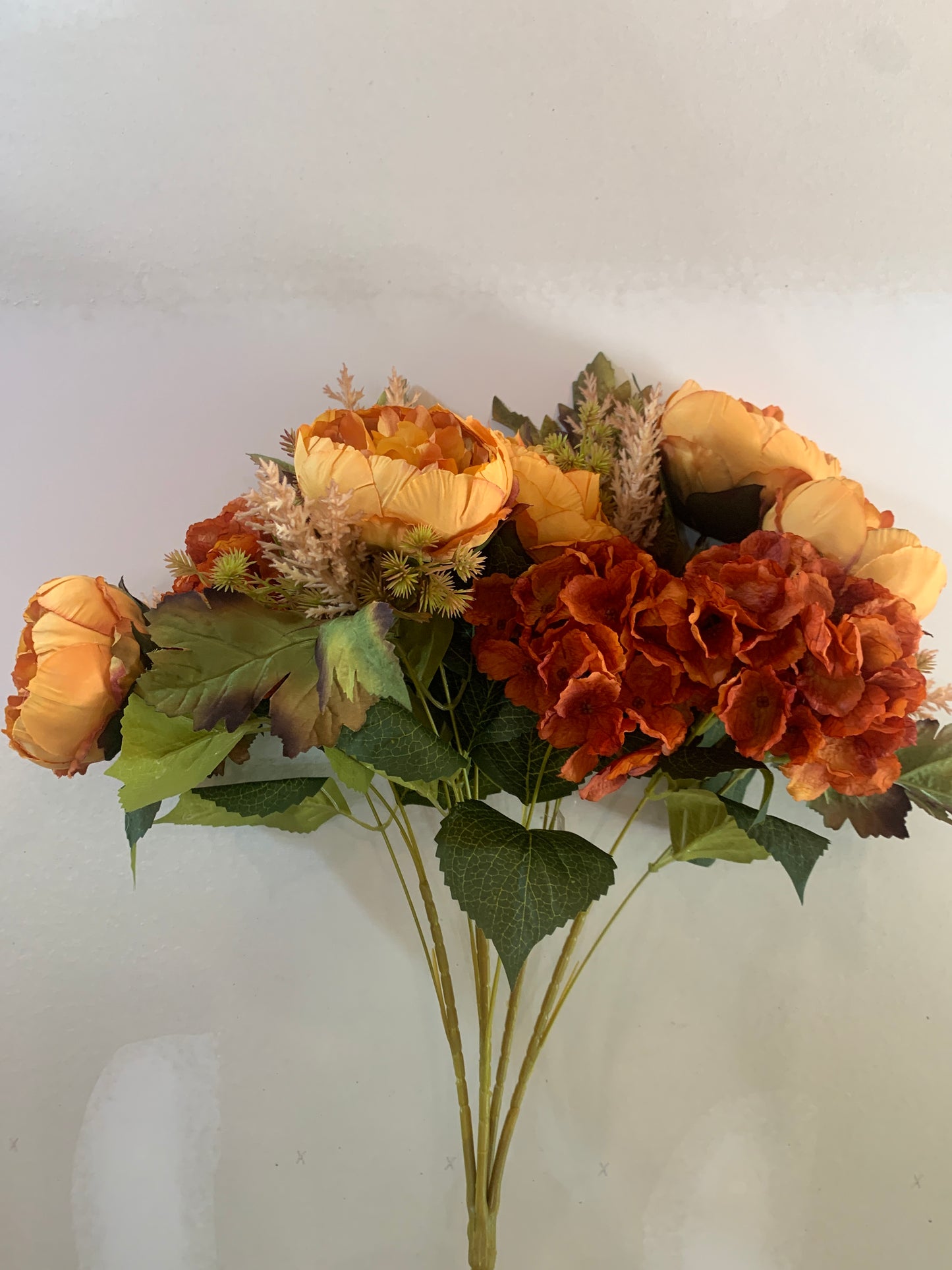 23in Peony/Hydrangea TT ORANGE