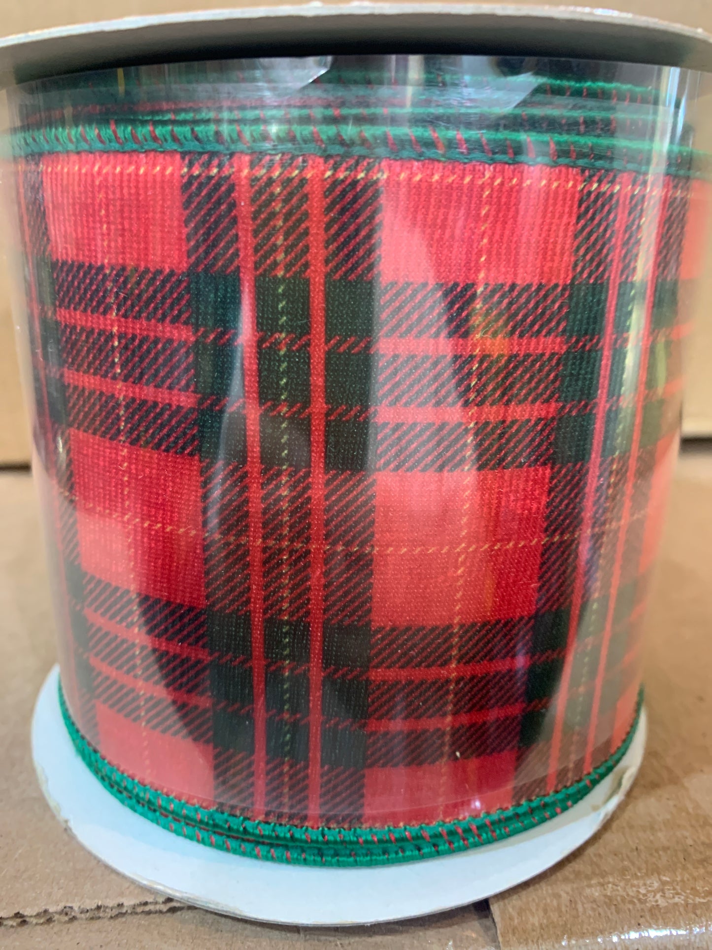 4inx10yd Red/Green plaid