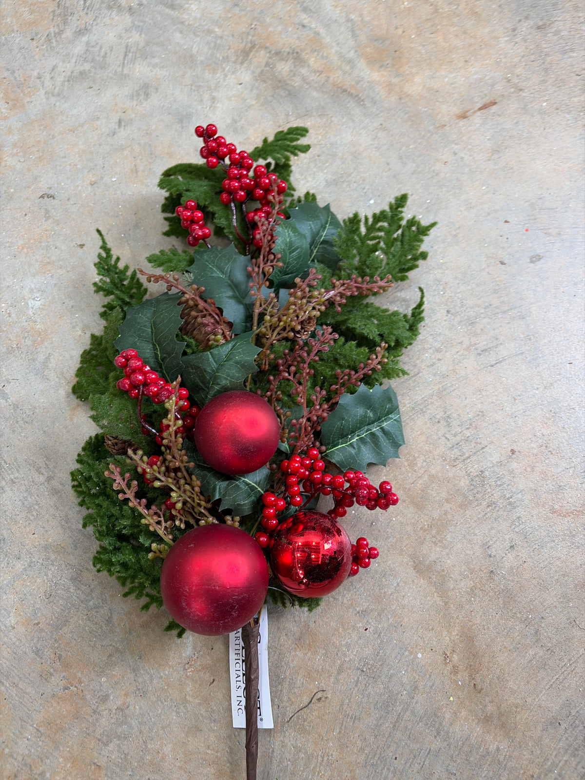 30in Pine Berry Ball Spray - Premium Greenery for Wreaths and Home Decor Select Artificial