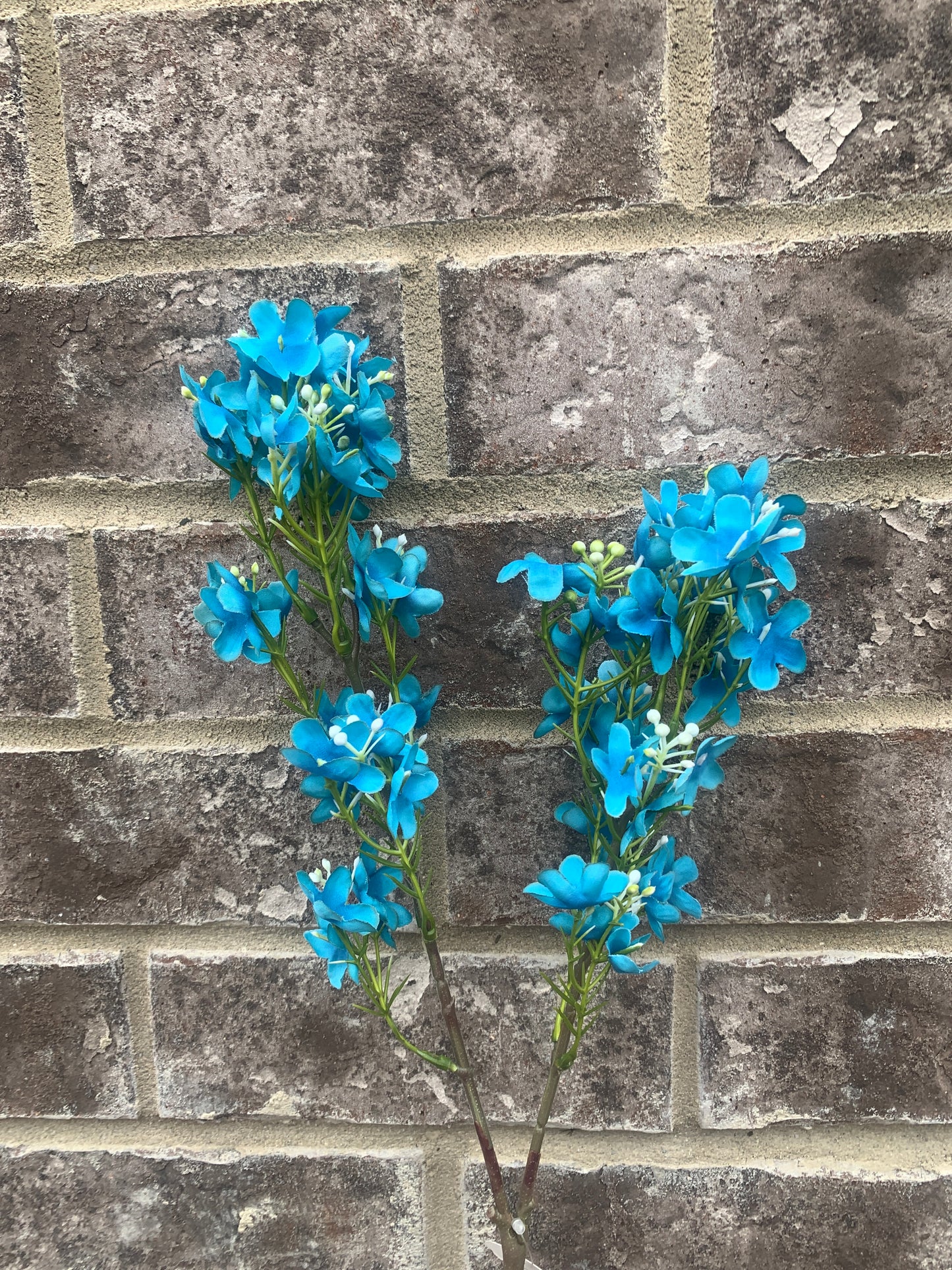 23in Teal Wildflower Spray