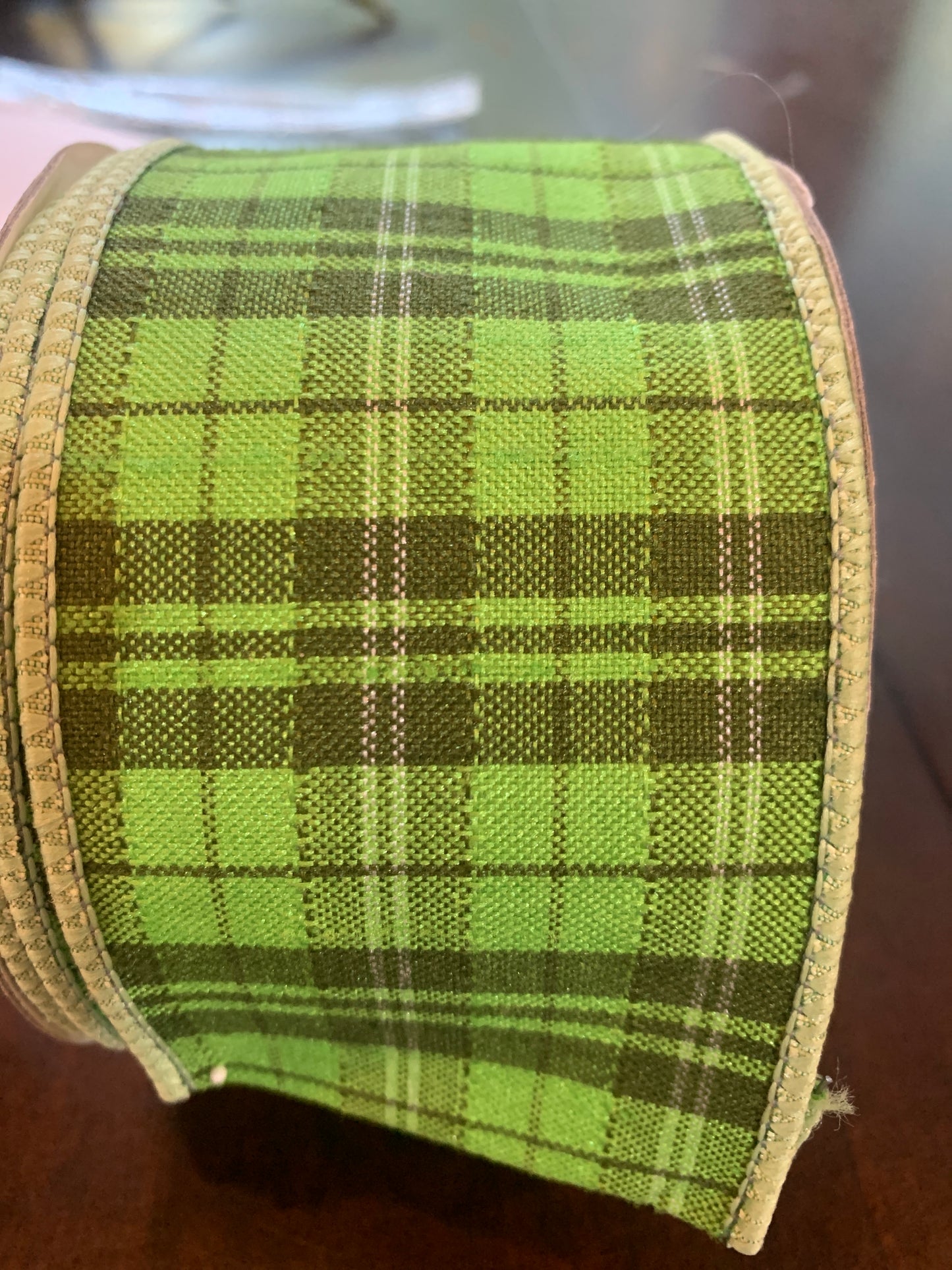 2in Fused Green Plaid