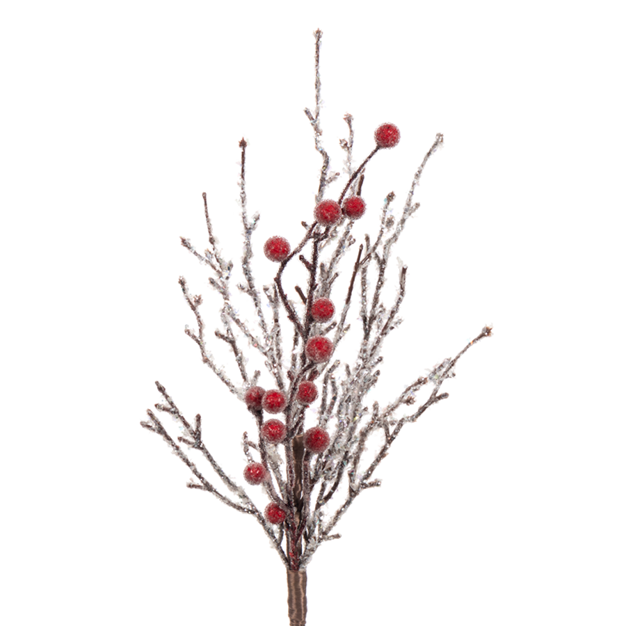 15in Ice Berry Twig