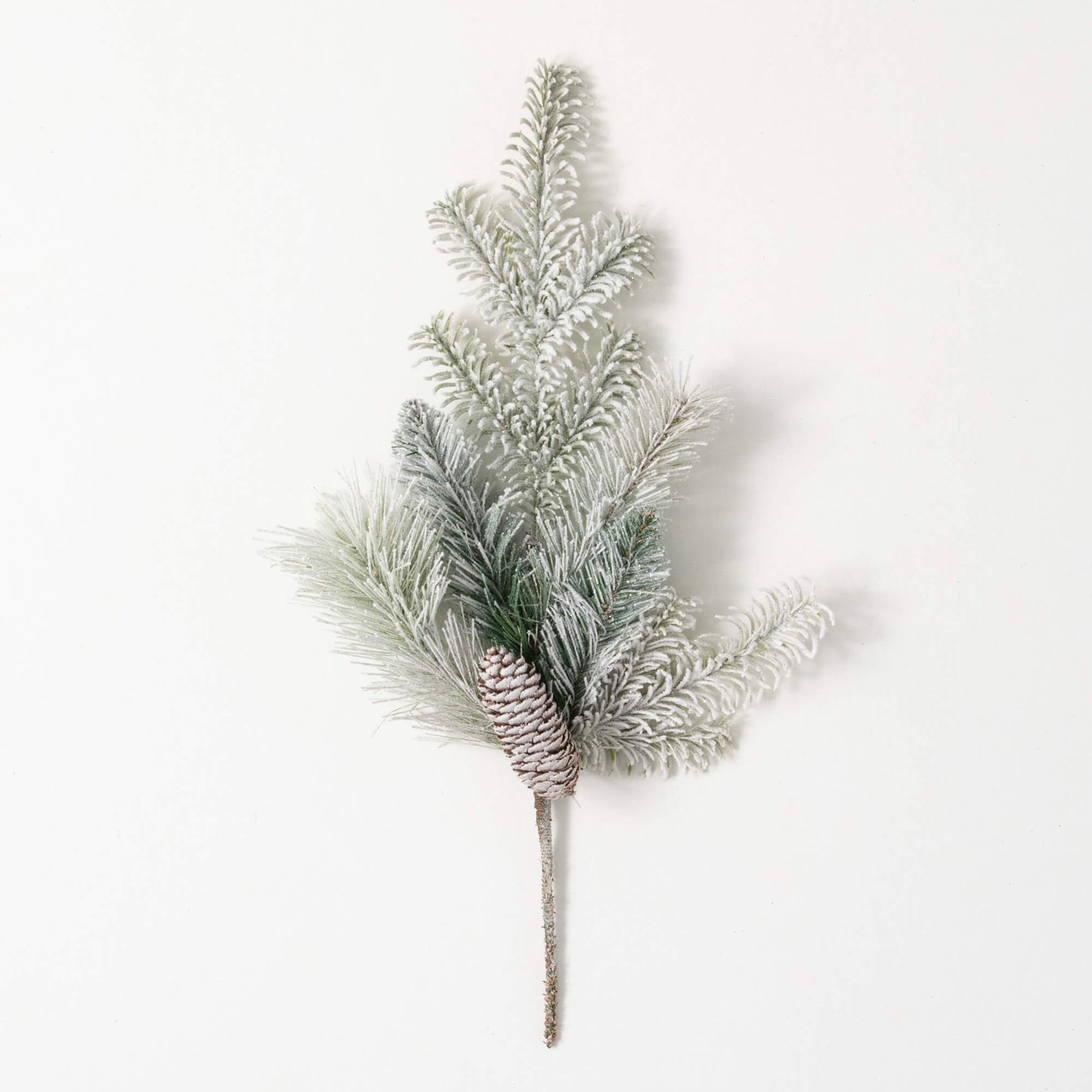 20in Snowy Pine Pick cmas