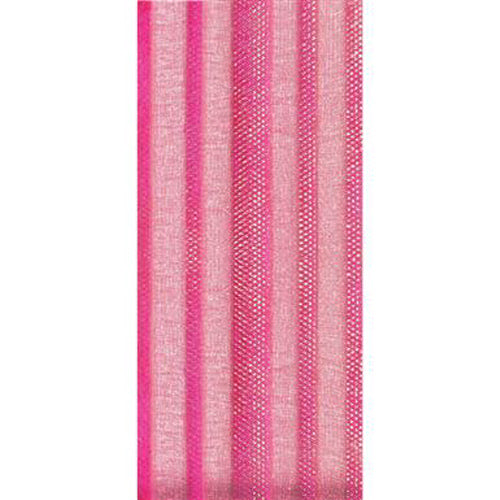 25YARDS 1.25in Stripe/Sheer Halo FUCHSIA