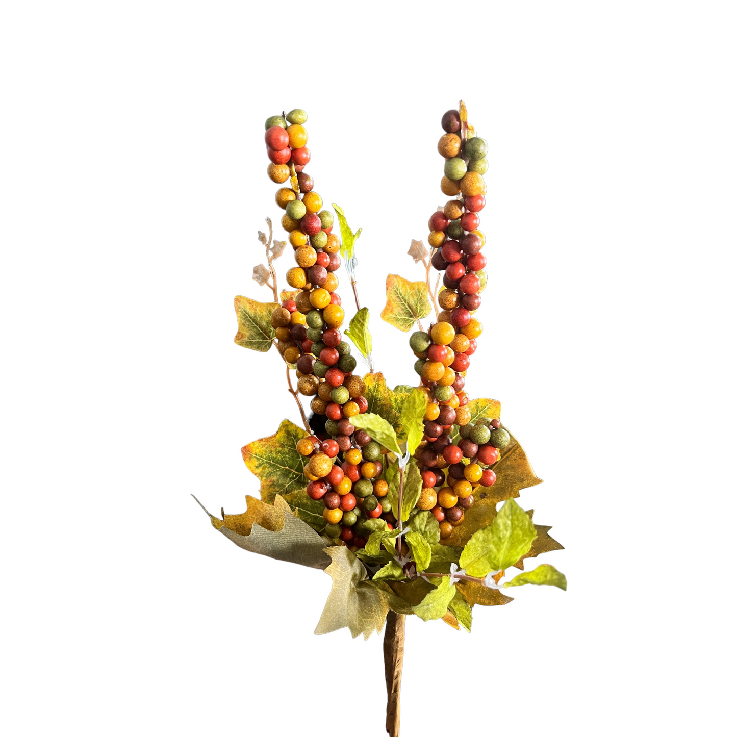 16in Berry Autumn Leaf Pick Regency