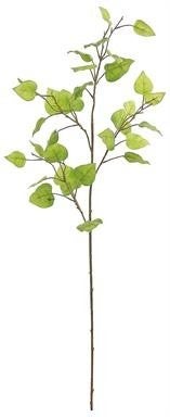 40in Flocked Birch MOSS GREEN