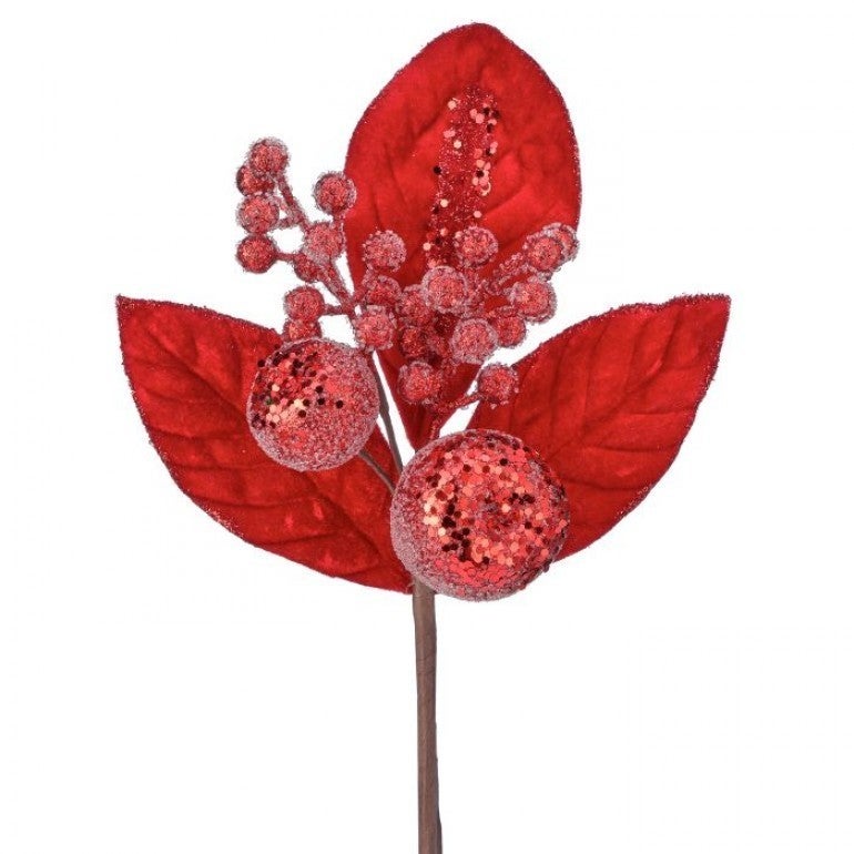 14in Micro Beaded Apple/Berry Pick RED Regency
