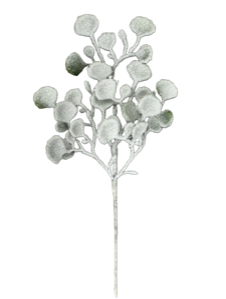 18in Flocked Silver Dollar Pick Liberty Floral