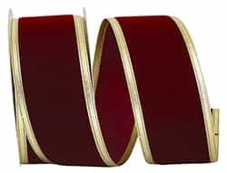 2.5 inch X 20 yard Velvet Dynasty BURGANDY