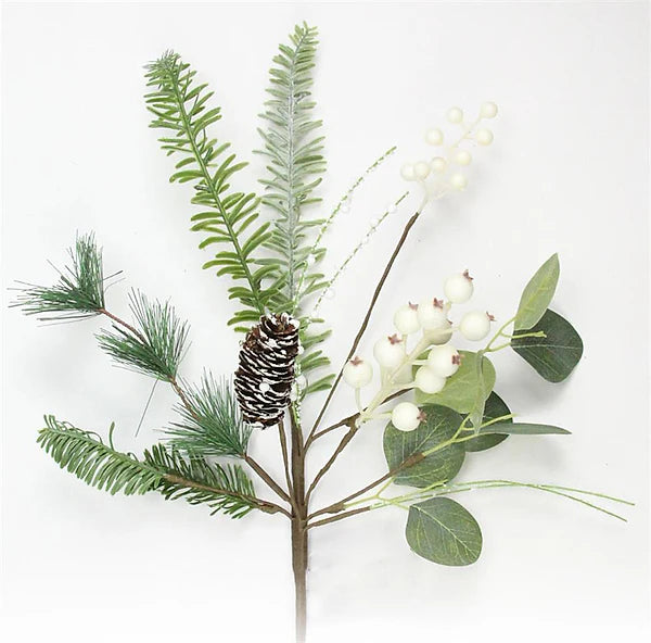 20in Berry Pine Spray - Premium Greenery for Wreaths, Arrangments and Home Decor Craig Bachman