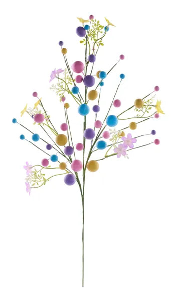 26in Multicolor Berry/Flower Spray