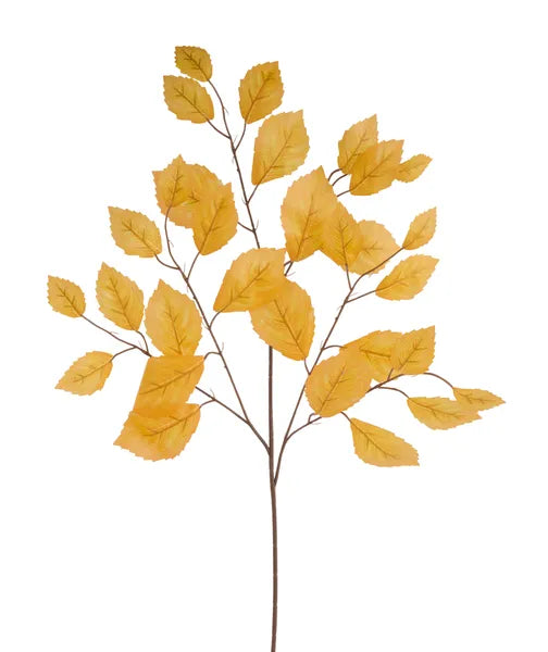 28in Yellow Aspen Rose Leaf Spray - Premium Artificial Greenery for Wreaths, Arrangement & Home Decor Craig Bachman