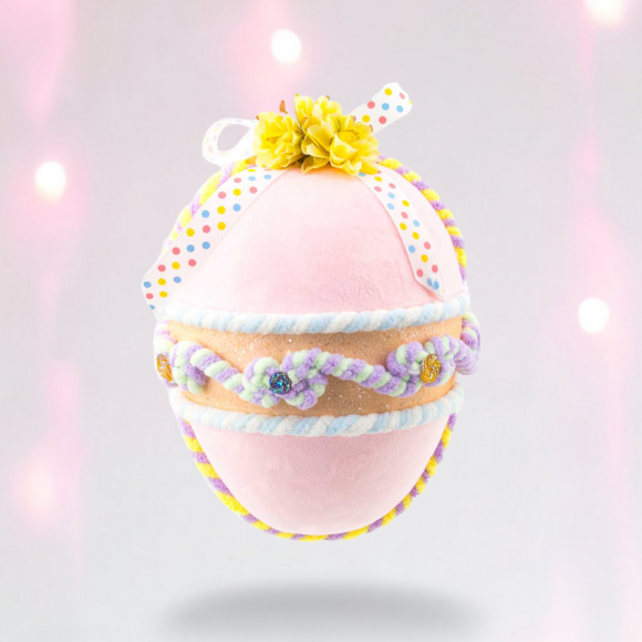 Egg Ornament LIGHT PINK