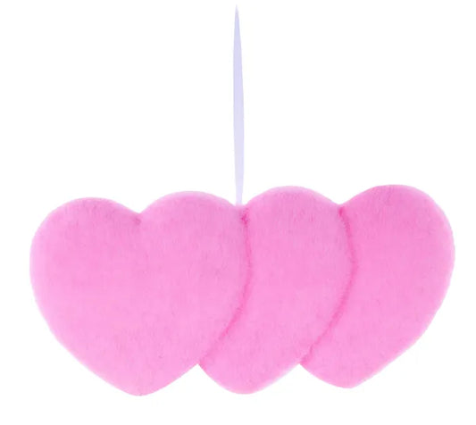 12inx5in Pink Triple Heart Hanger