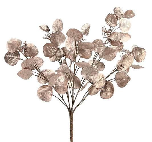 19in Rose Gold Eucalyptus  - Premium Greenery for Wreaths, Arrangements and Home Decor Allstate