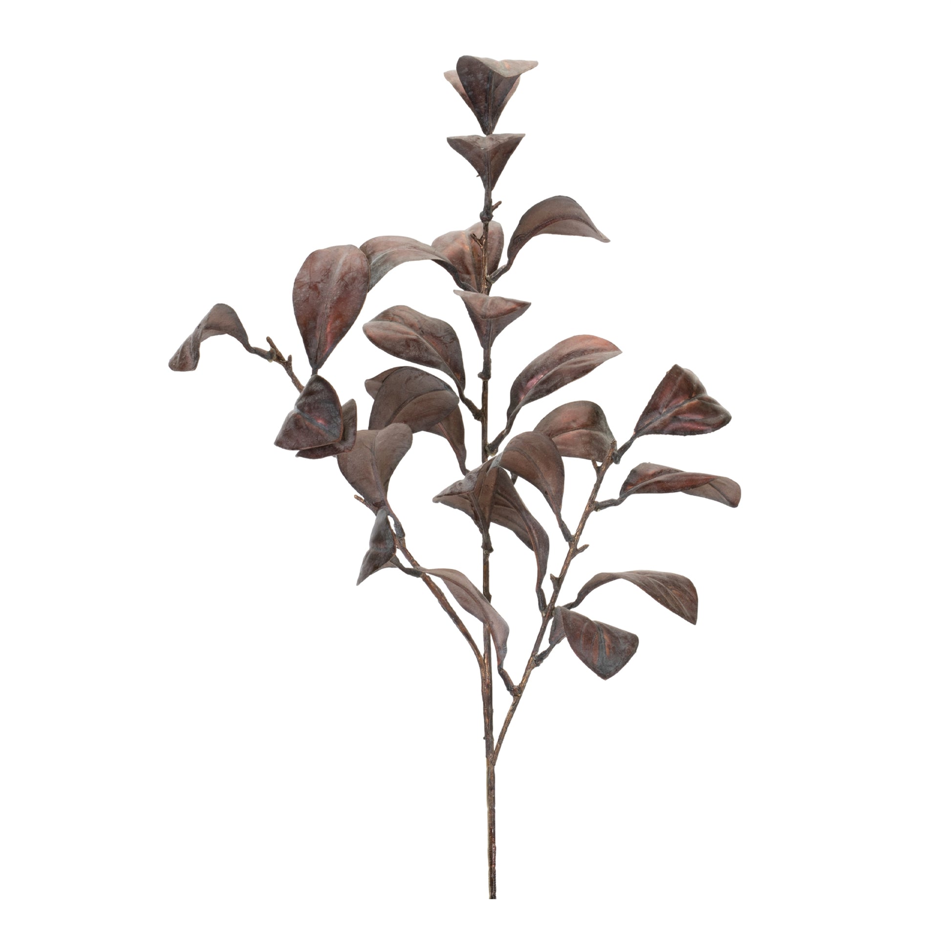 24in Dried Brown Leaf Spray - Premium Florals for Wreaths, Arrangements and Home Decor Melrose