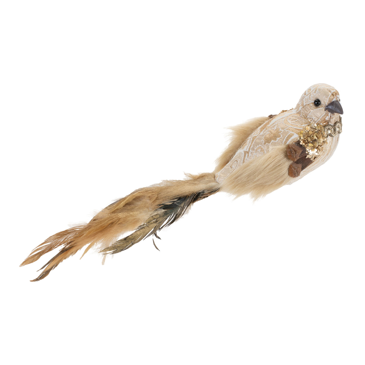 12in Fancy Fall Bird - Premium Attachment for Wreaths, Arrangements and Home Decor Melrose