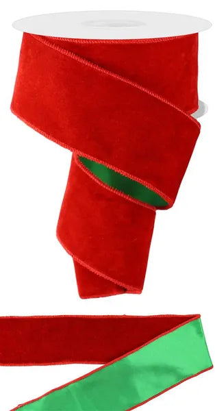 2.5" x 10yd Deluxe Velvet/Satin Backing
