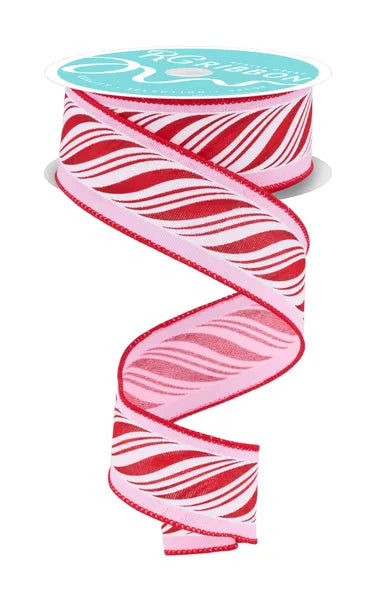 EVENT HERE 1.5inx10yd Peppermint Twist Ribbon Craig Bachman
