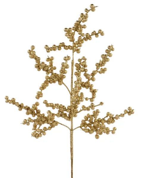27in Glitter Berry Spray GOLD Craig Bachman