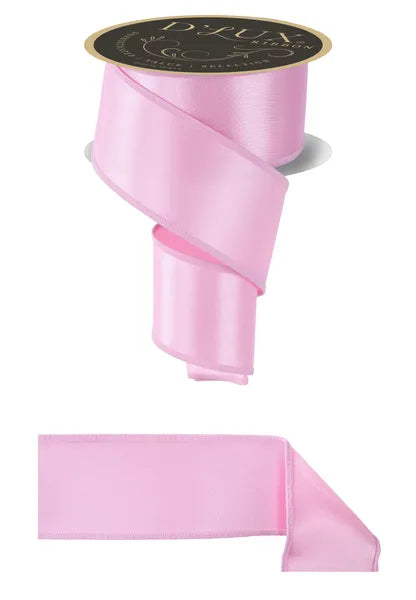 2.5inx10yd Pink Satin Fused