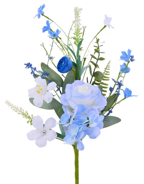 19in TTBlue Rose/Hydrangea