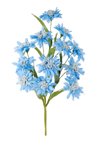 20in Lt Blue/Ivory Daisy/Calyx/Grass Bush